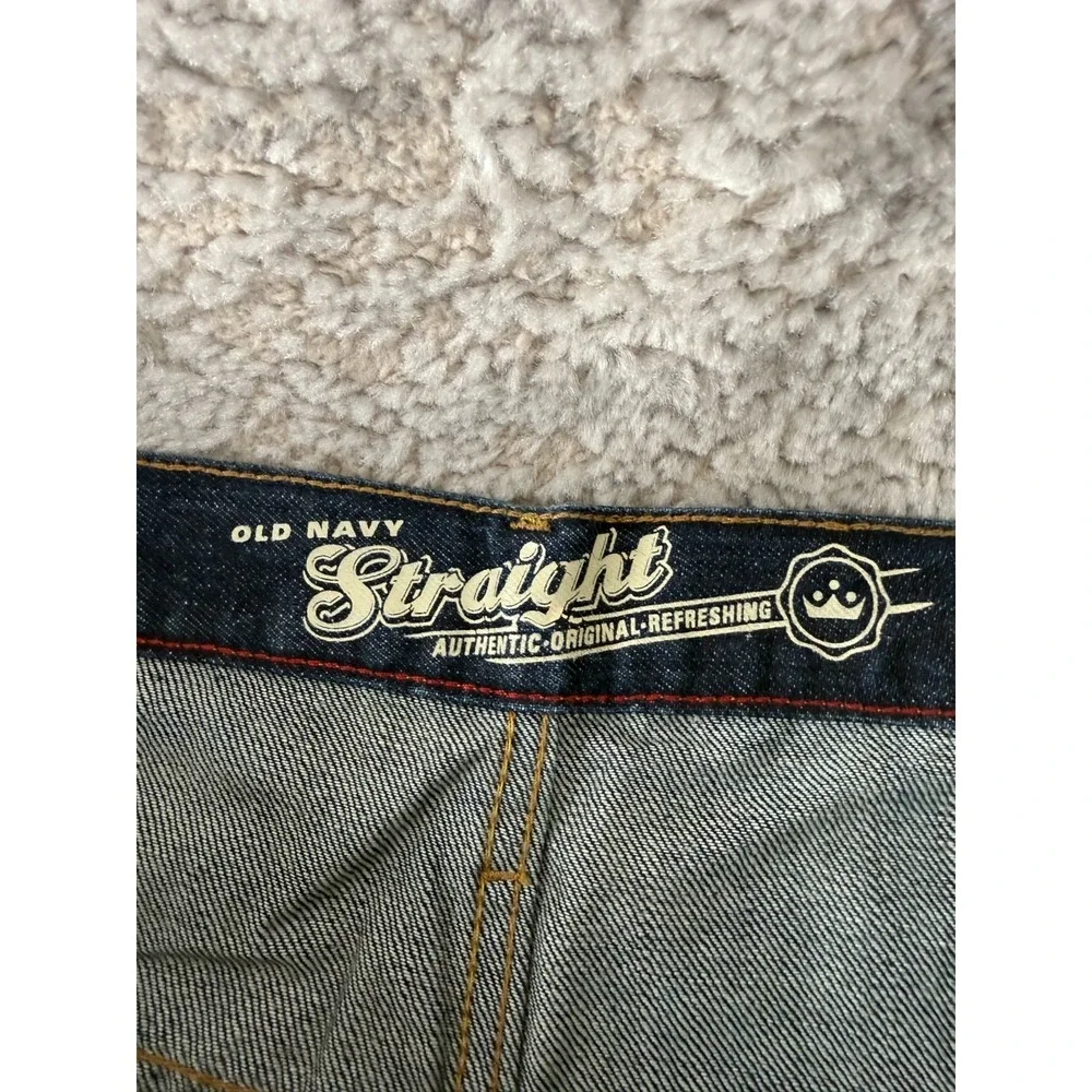 NEW Old Navy Size 36W 30L Straight Leg Denim Jean Pants Casual Button Zip NWT